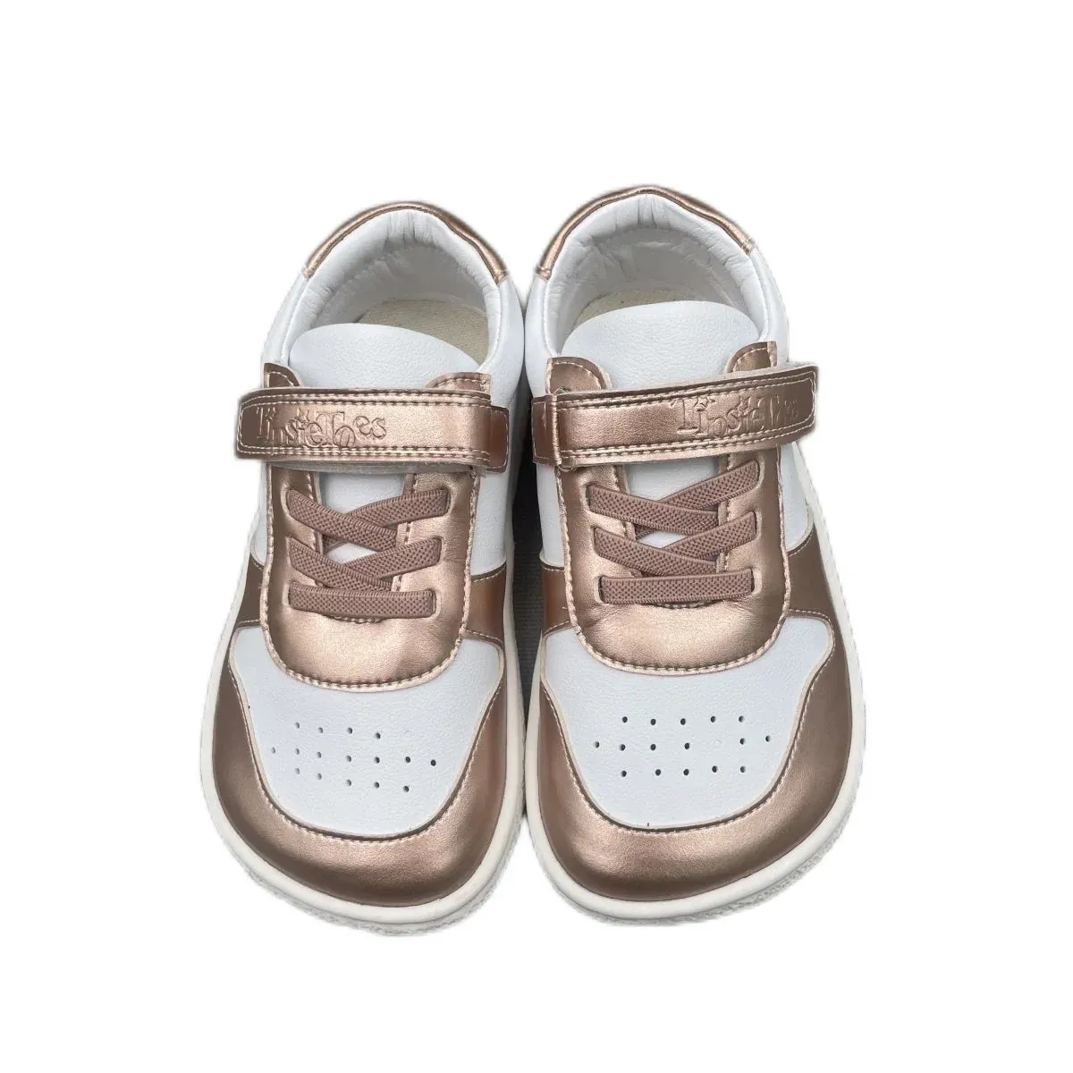 Tipsietoes Spring oryginalne skórzane buty dla dziewcząt i chłopców Dzieci Boso Minimalistyczne sprężyste zapalenie 240426