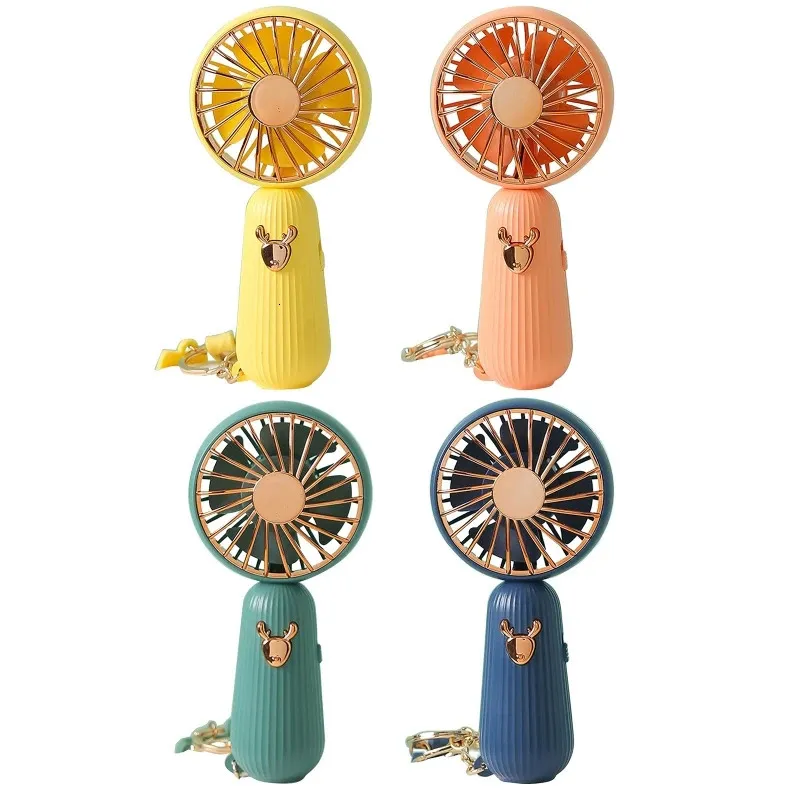 Mini Elk Pocket Fan Mackpack Keychain Cargo USB Fanking de ventilador al aire libre Keychain para mujeres para mujeres Great Gif Drop 240418