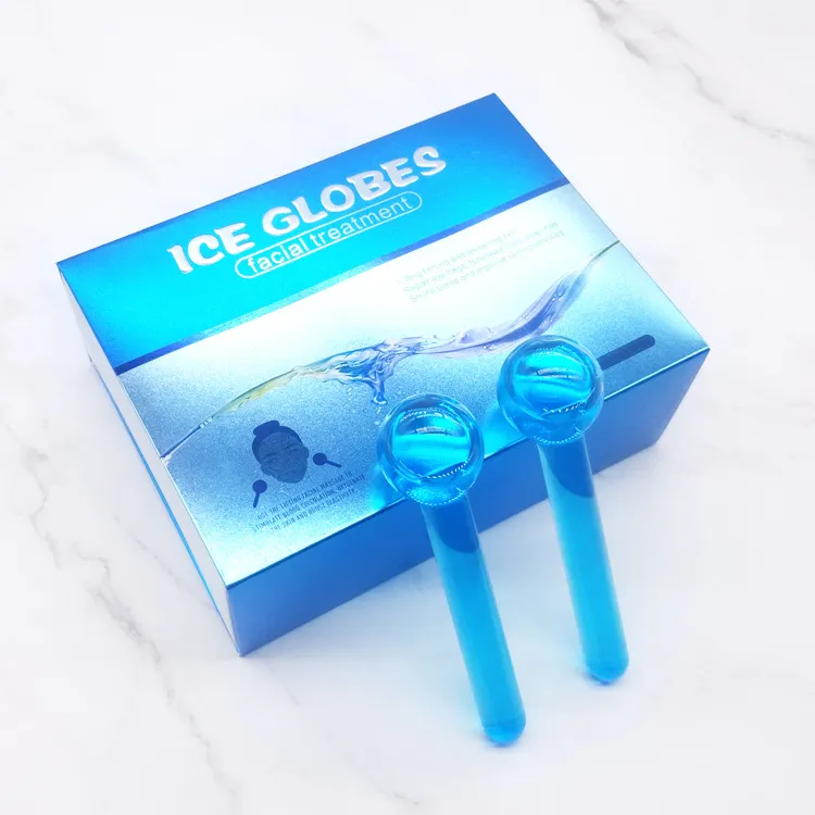 Mini Ice Globes Eye Massager Set Cold Face Rollers Beauty Ice Globes Face Massage Tools Strimmar huden minskar fina linjer