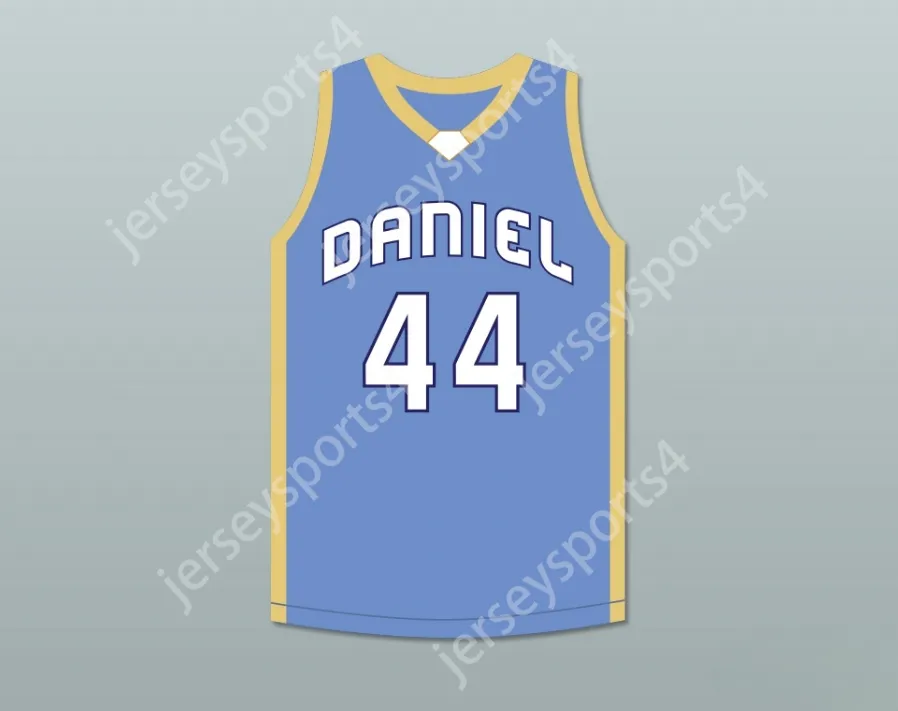 CUSTOM NAY Name Mens Youth/Kids DEANDRE HOPKINS 44 D. W. DANIEL HIGH SCHOOL LIONS LIGHT BLUE BASKETBALL JERSEY TOP Stitched S-6XL