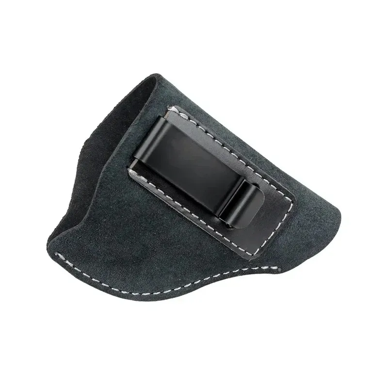 Scratch-resistant stealth tactical holster in soft cowhide leather for outdoor sports