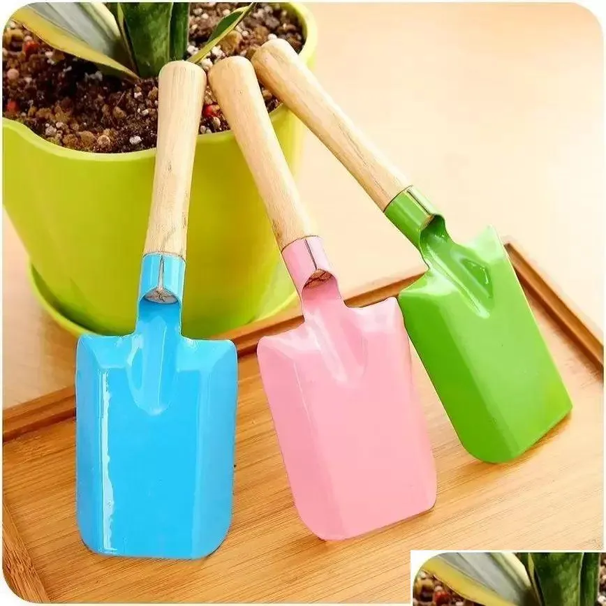 Spade Phelt Mini Gardening Colorf Metal Small Garden Hardware Tools Digging Kids Tool FY5290 Drop Livrot Home Dhlg4