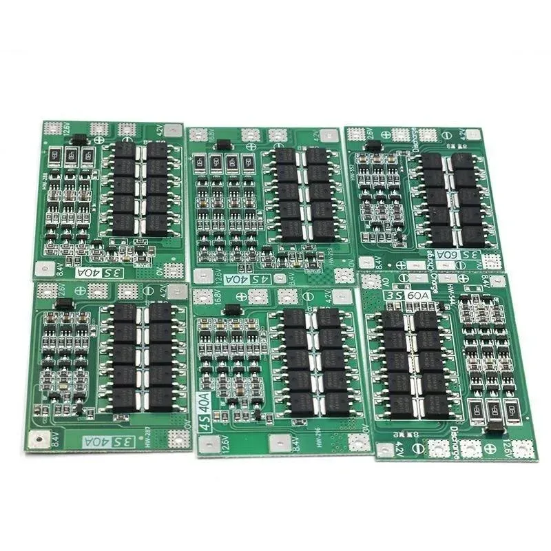 NOUVEAU 3S / 4S 40A 60A LI-ION Lithium Battery Chargeur Board Board 18650 BMS pour le moteur de forage 11.1V 12.6V / 14.8V 16,8 V Amélioration / équilibre pour 18650 BMS pour le moteur de forage