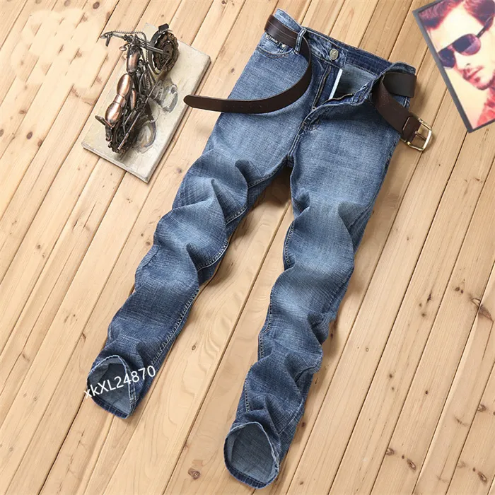 Jeans jeans jeans New Fashion Stylist Black Blue Skinny strappato distorso Slim Slim Hip Hop Pants di alta qualità B3