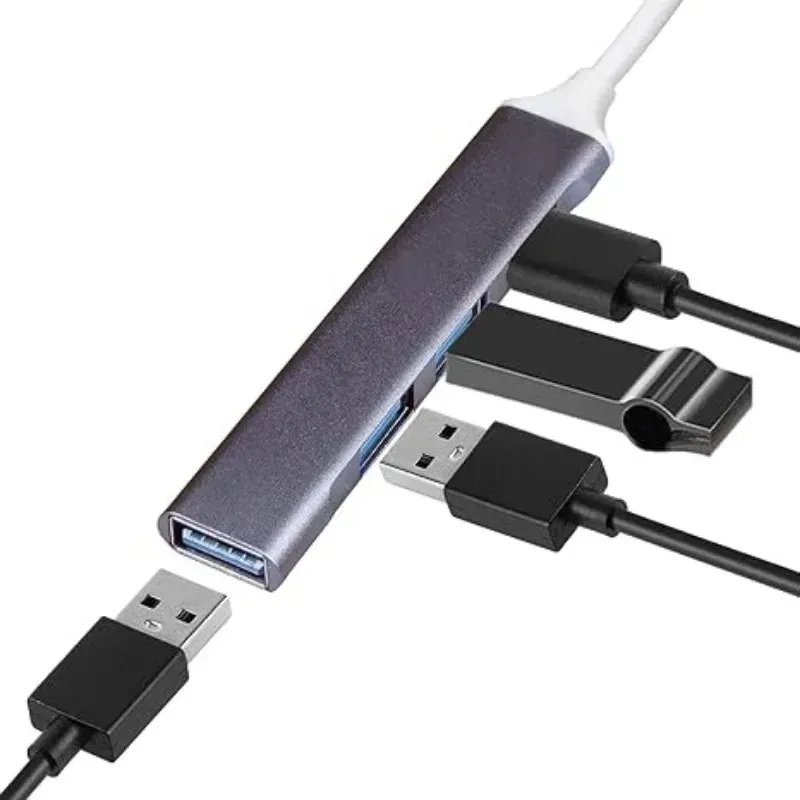 new USB/C HUB 3.0 Type-C 3.1 4 Port Multi Splitter Adapter OTG USB for Macbook Pro 13 15 Air M1 Pro for HUAWEI PC Accessories- high-speed data transfer
