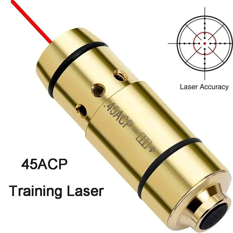 Óptica 45acp 40sw laser Bore Borosighter Slighter 9mm 380ACP Red Dot Laser Treinamento Bullet Bullet Dry Shooting Simulation