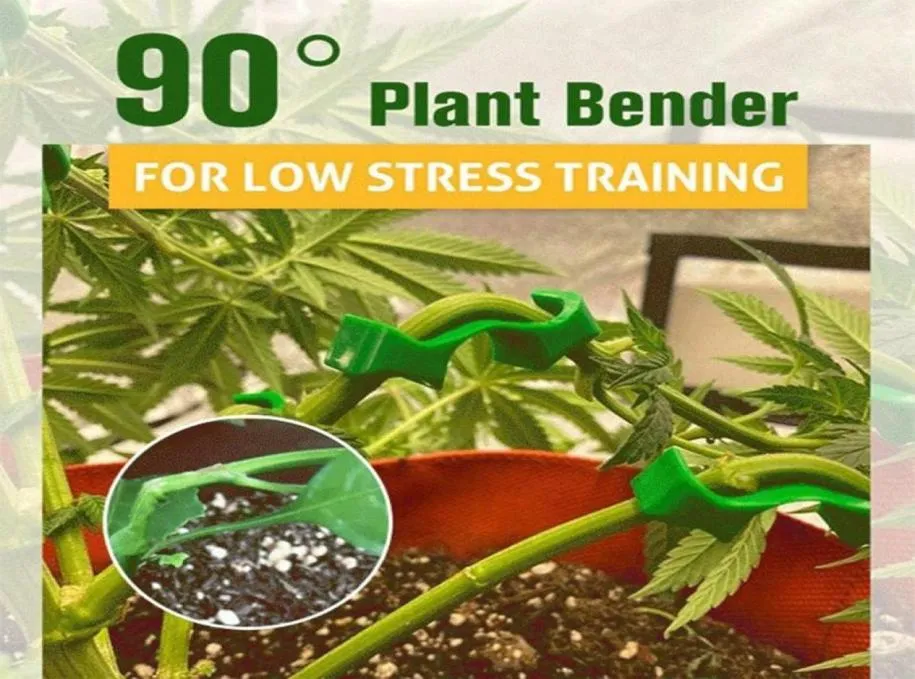 Andere tuinbenodigdheden 30 stcs 90 graden Plantenbuiger herbruikbare buigclips Groei Trainer Twig klem lage stress training controle FI6613343