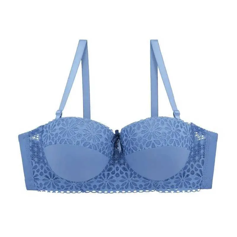 Bras Beauwear Womens Demi Bra 85C-100D Half Cup Bezpłynna Brassiere Wired Bezpośrednia ramiączka bez podkładki Kwiatowa bieliznę Y240426