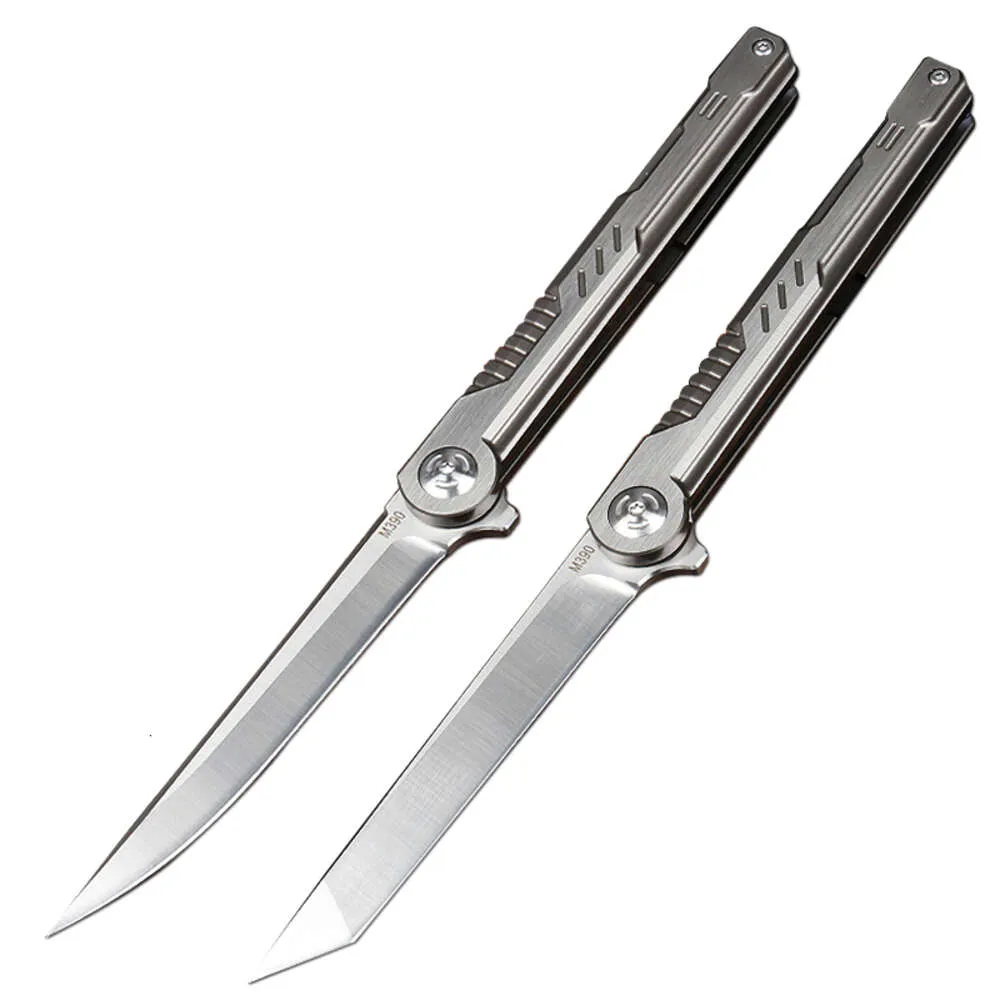 Freewolf Custom M390 Mini Knife Titanium Vintage Pocket Folding Knife Set