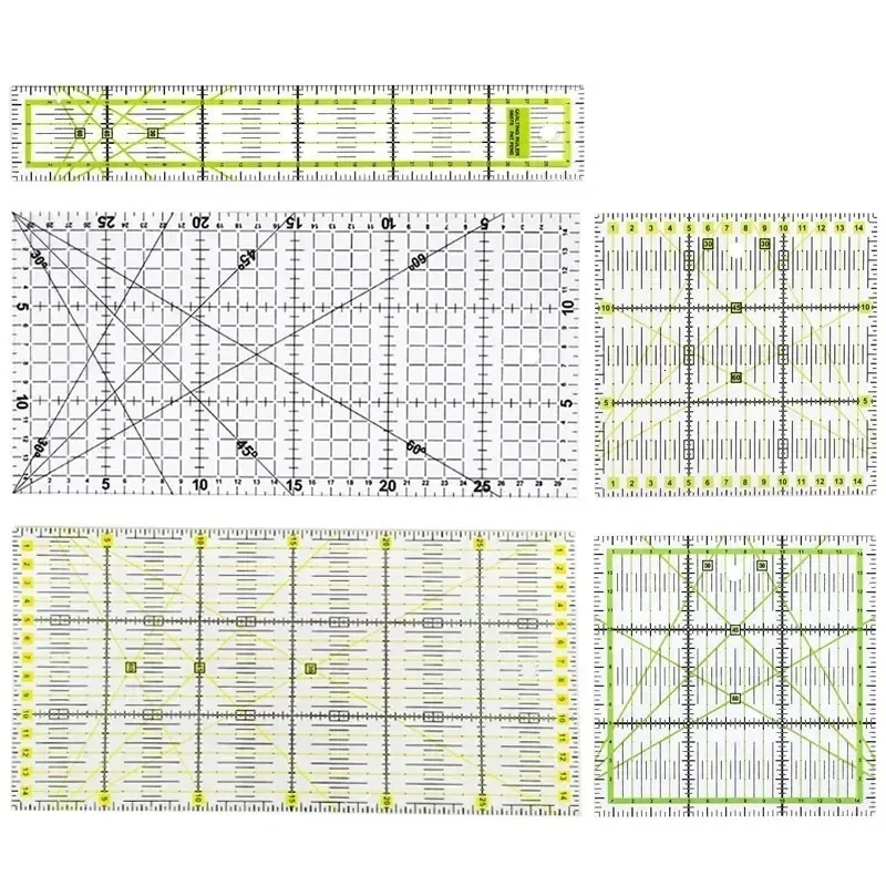 1pc Patchwork Ruler Quilting Tools Sewing Rulers Fabric Cloth Cutting Drawing Tailor Accessories 240428