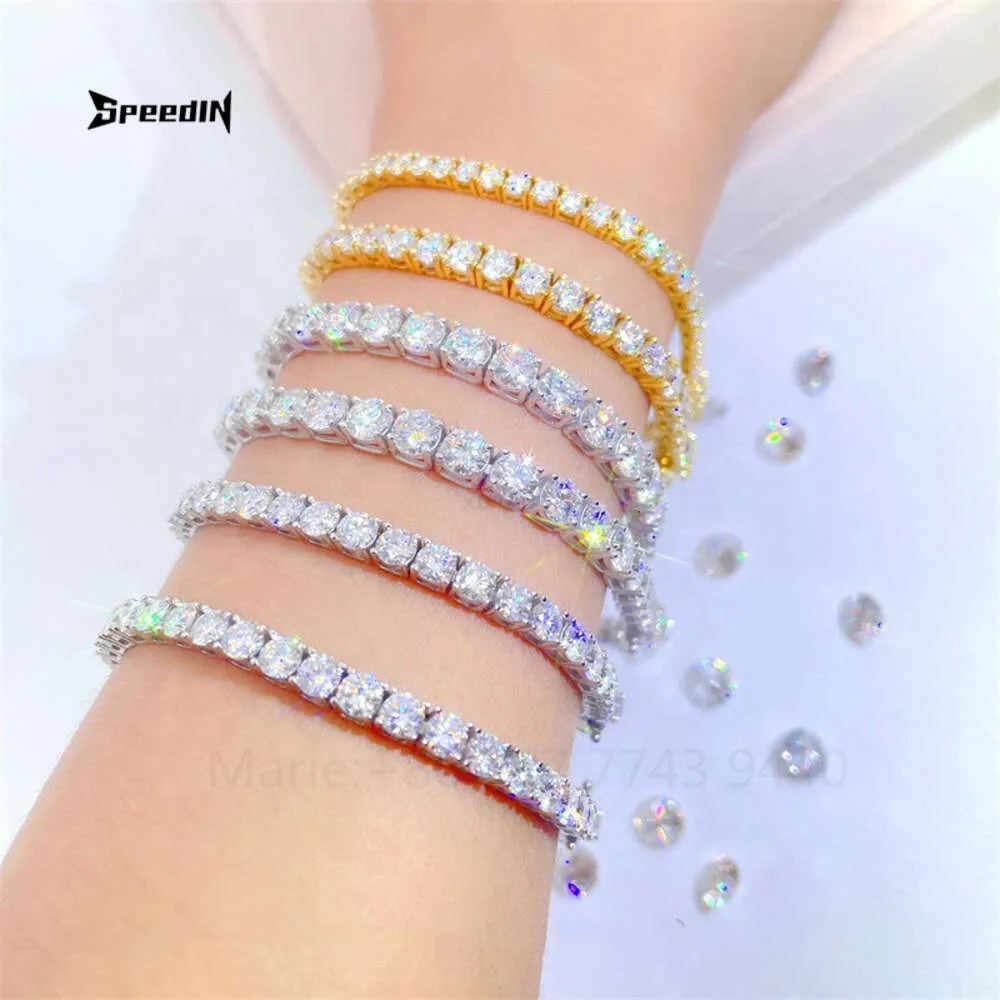 OEM Custom 14K 18K Gold Jewelry Lab Grown Diamond Tennis Chain Hpht Certified Diamond Jewelry Lab Grown Diamond Tennis Bracciale