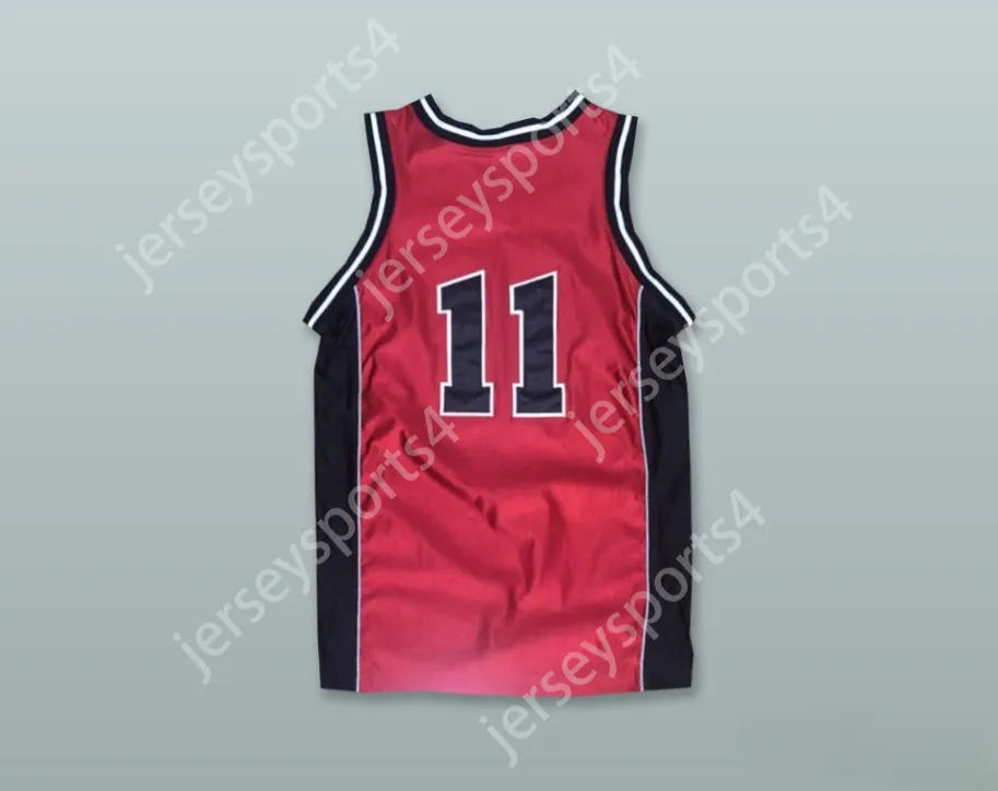 Custom Nay name Mens Youth/Kids Unlv 11 Red Basketball Jersey Top Shinked S-6xl