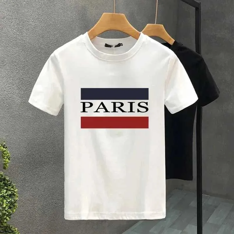 T-shirty męskie 2024 NOWA PARES Moda kreatywność wiosna Summer Osobowość dla mężczyzn Luksusowa koszula drukarnia plus size Man Woman T Shirt Y240429