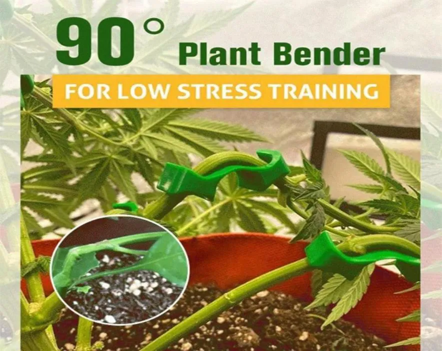Altre forniture da giardino 30pcs 90 gradi Plant Bender Reusibili Clip di flessione Reintegne Twig Flamp Allenamento a basso contenuto di stress Fi1763285