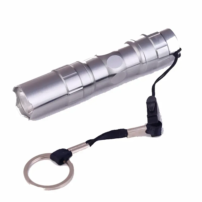 Mini LED Flashlight 3W White Light Travel Lamp keychain Aluminum Alloy Flashlights Torches