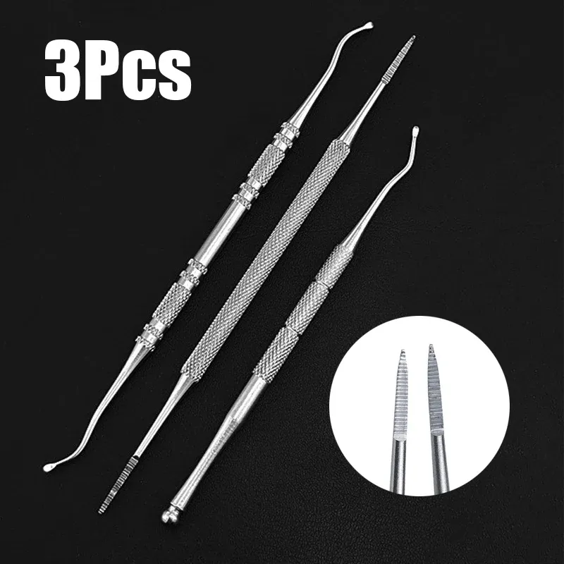 Tool 3PCS Double Ended Ingrown Toe Correction Files Stainless Steel Toe Nail Care Manicure Pedicure Toenails Clean Foot Tools