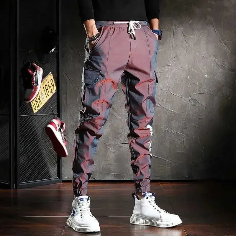 Men's Pants Harem Mens Cargo Pants Slacks Fashion Y2k Hip Hop Hiking Street Summer Outdoor Cheapest Stacked Joggers Cotton Emo Trousers Man J240429