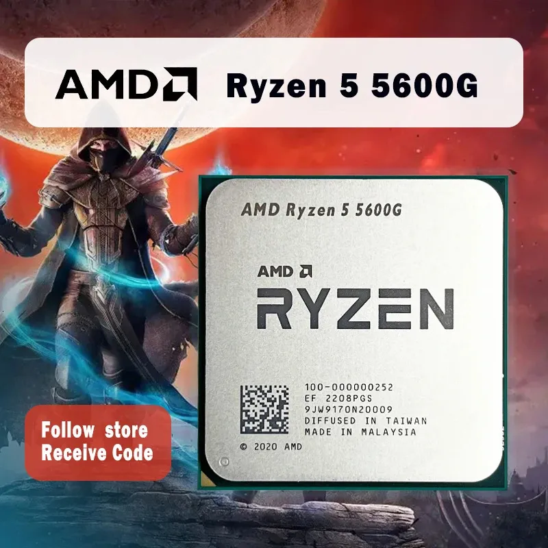 Ryzen 5 5600G R5 5600G 3,9 GHz a sei core a sei core a dodici cpu da 65 W Processore L3 = 16m 100-000000252 Società AM4 240410