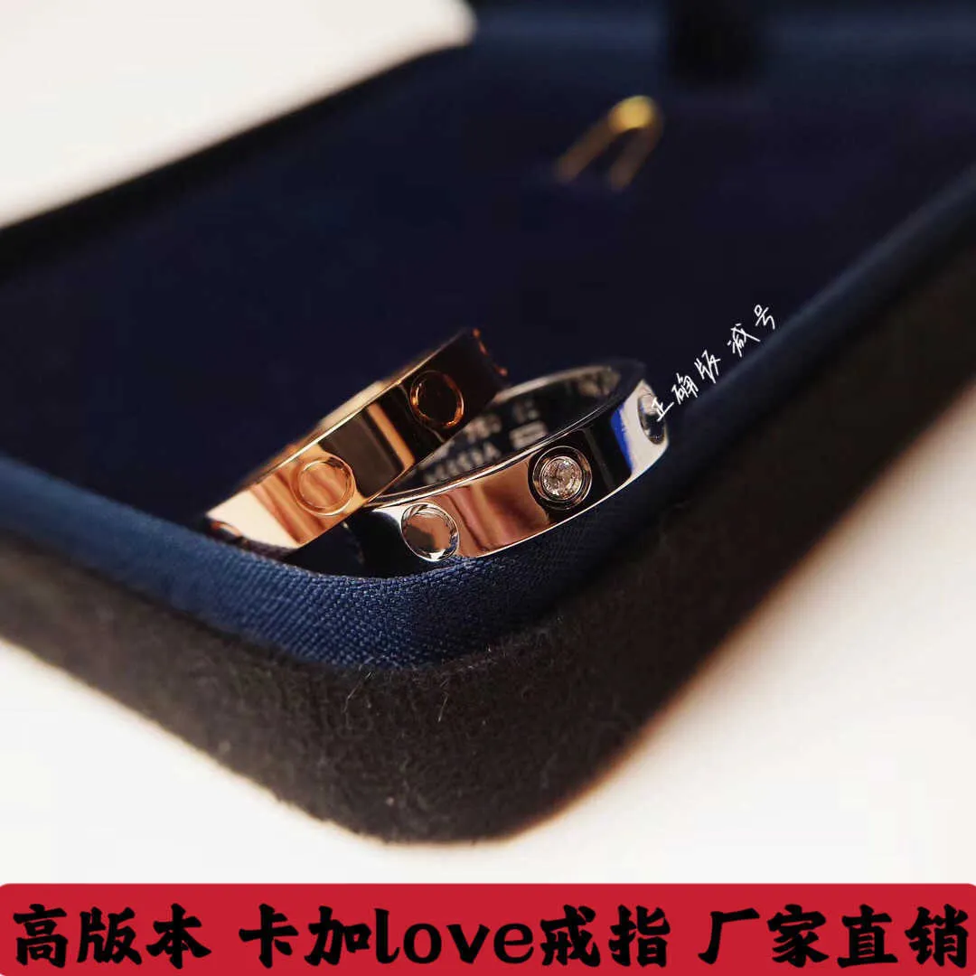 The Promise Ring of Love Luxury et exquis Ring High Love avec 18 km rose Gold for Men Women Diamond qui avec des anneaux originaux