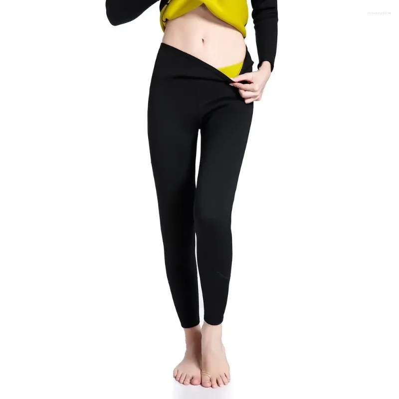 Stroje jogi outad 2024 wygodne kobiety spodnie super rozciąganie Neopren guma damskie body