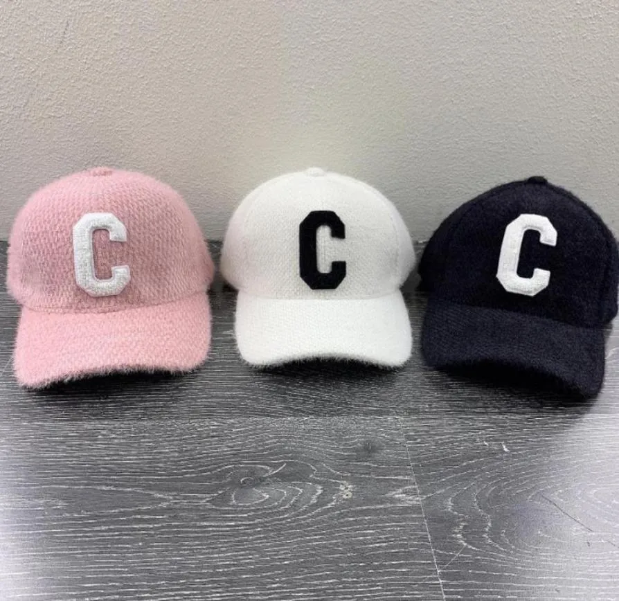 Hip Hop Ball Caps For Mens Women Winter Designer Cashmere Baseball Cap Fashion Street Hat Beanies Warm Furry Hats Hoge kwaliteit4374379