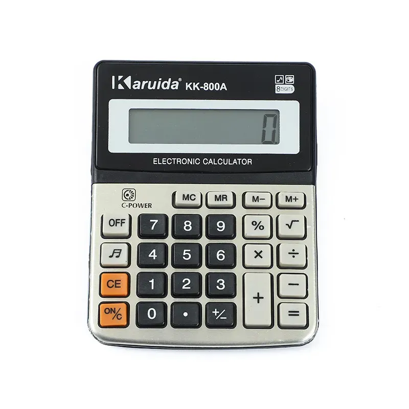 Zahlen Taschenrechner Schüler Prüfung Taschenrechner Desktop Kunststoff Mini Büro Finanzschule Geschäfte Berechnen Sie die Lieferungen KK-800A LL