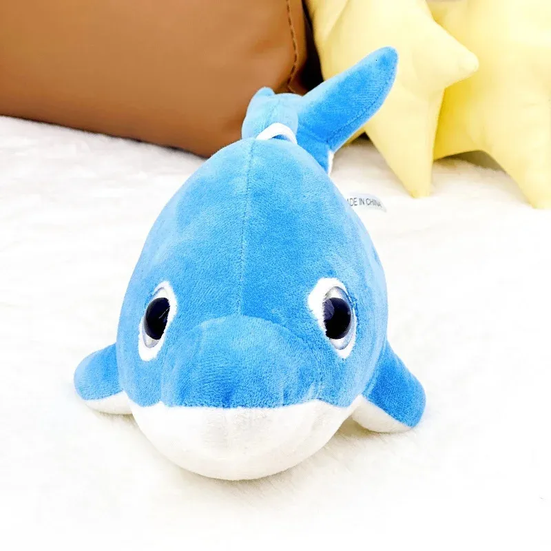 Ocean Series Dolphin Plush Animal Toy Doll Cotton Wool Childrens Gifts Essential 240416