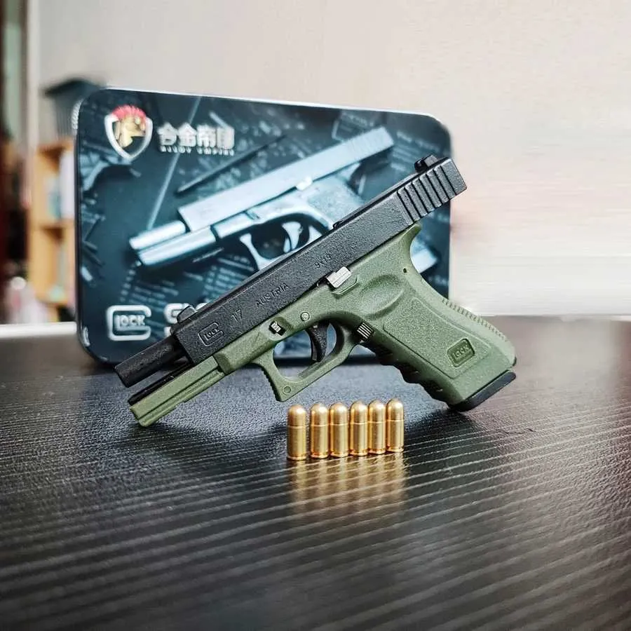 Gun giocattoli in lega 1 3 pistole Mini 17 modello giocattolo per pistola assemblare disassemblare le pistole di sopravvivenza jedi per bambini per bambini regalo T240428