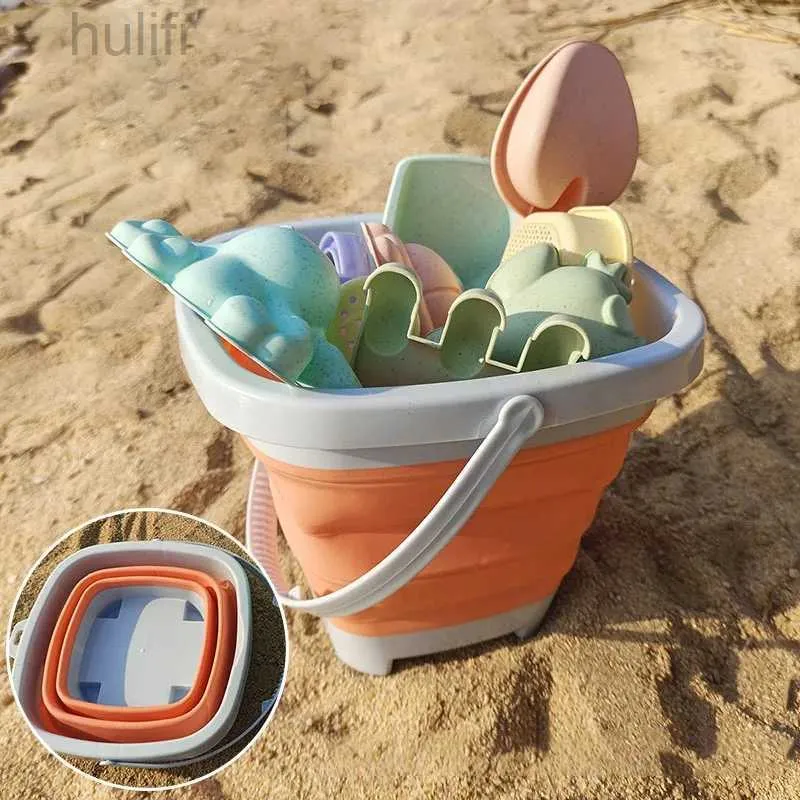 Sandspiel Wasser Spaß Strandspielzeug für Kinder Sandspielzeug für Kleinkinder Sandkastenspielzeug mit zusammenklappbarem Eimerschaufel Rechenset Sandformen Sommer Outdoor D240429