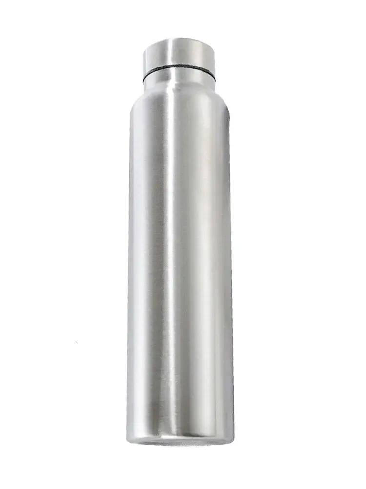 650ml1000 ml in acciaio inossidabile sport bottiglia d'acqua singlelayer a tazza robusta in metallo bevande da campeggio sport da campeggio 240418
