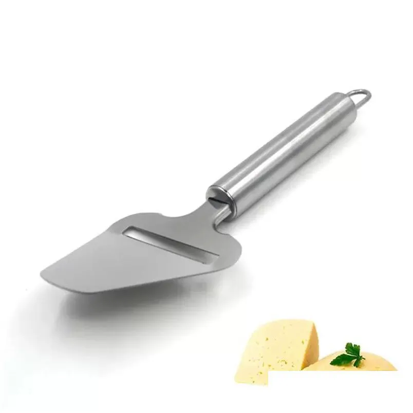 Ferramentas de queijo Slicer Shopless Aço Aço Plane Cutter Butter Flice Cutting Knife Baking Tool Drop Drop Drop Home Garden Kitch Dhajg