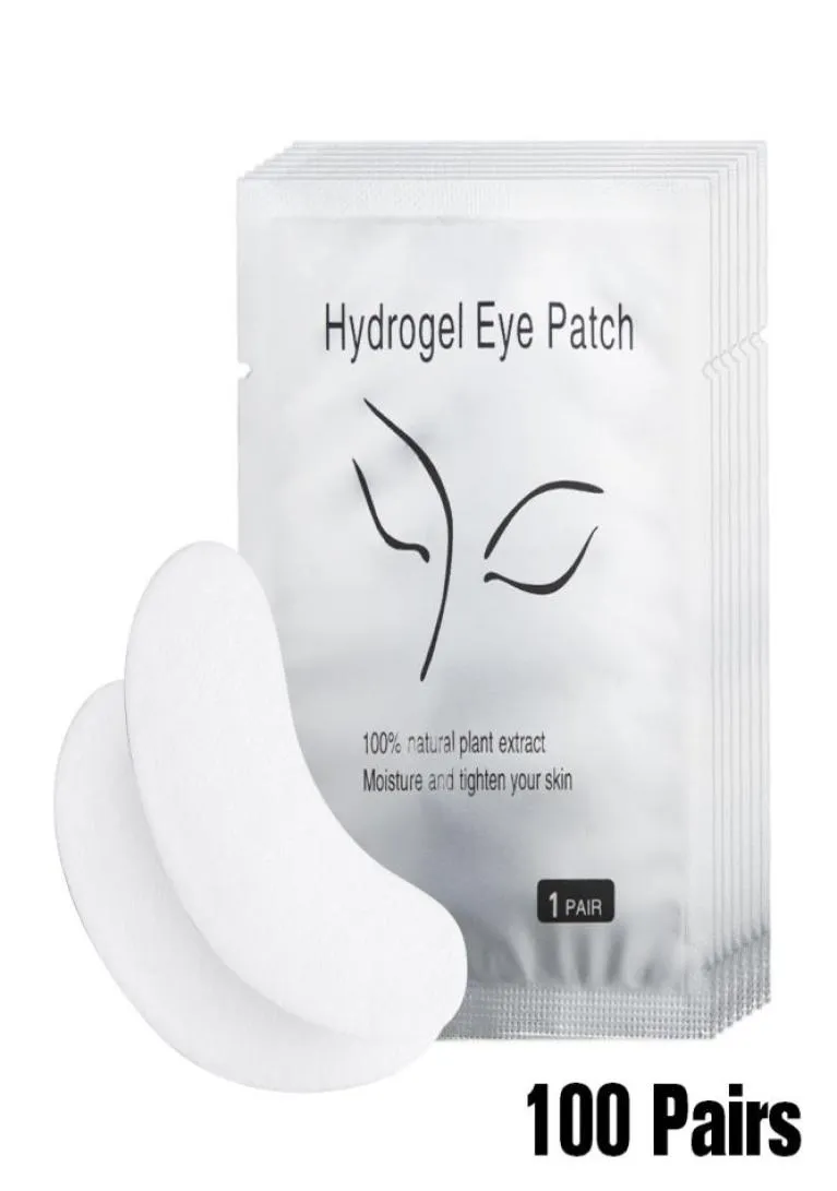 Łaty żelowe oczu 100pairspack nawilżający podkładka do pielęgnacji oka Papierowe plastry pod okiem rzęs pod makijaż 44441898