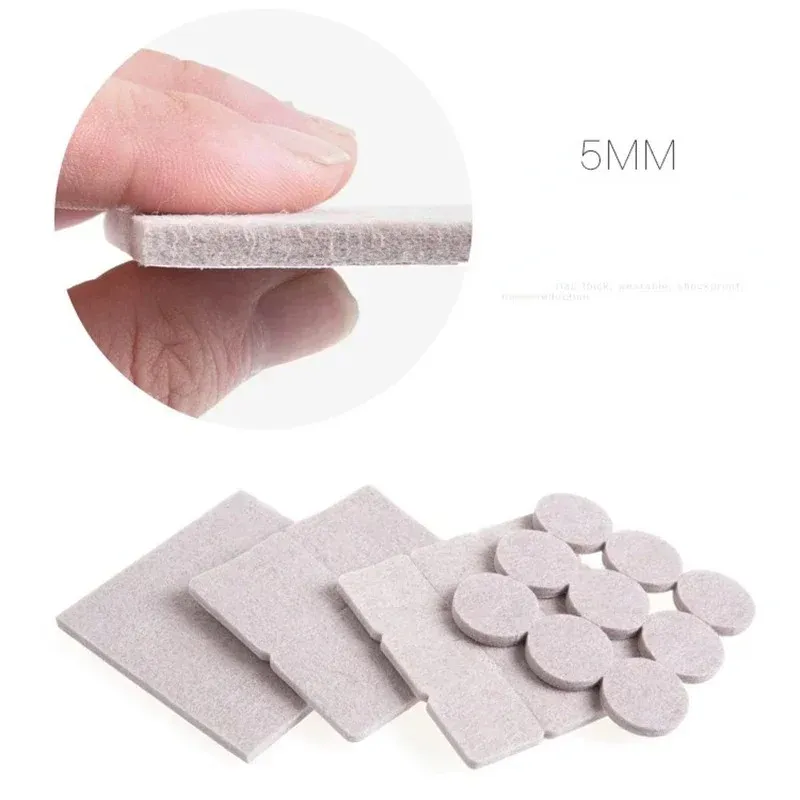 Chair Table Leg Felt Pads Self Adhesive Floor Scratch Protector Mute Non-slip Feet Mat DIY Furniture Accessories