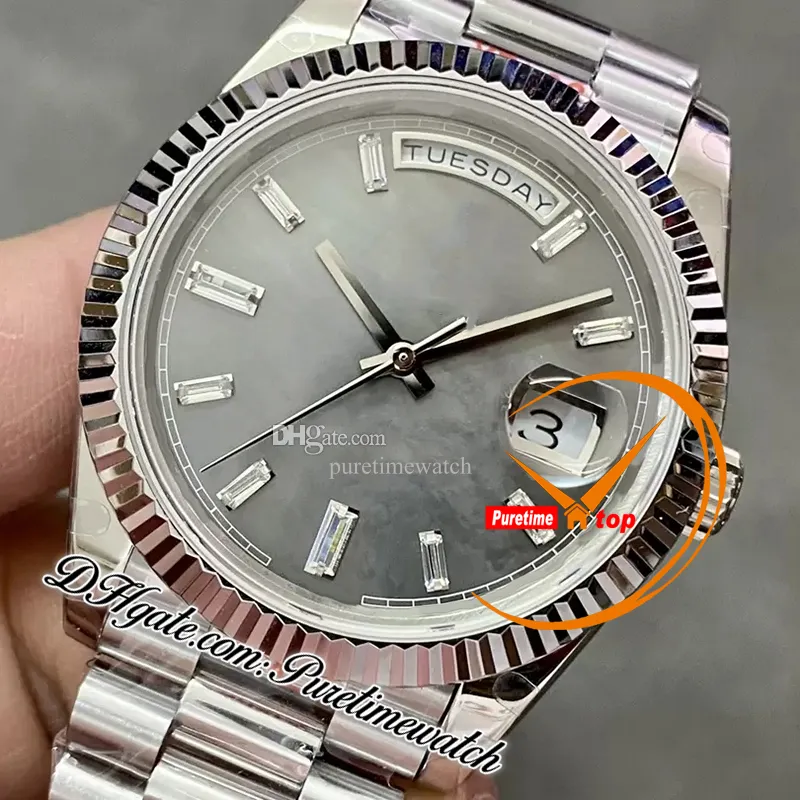 Luxury DayDate Automatic Mens Watch with Diamond Dial President Bracelet
