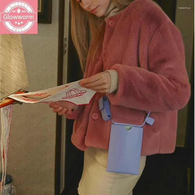 Bag Fashion Mini Mini Crossbody Bags для женщин с твердым цветом мобильный телефон на плечи повседневной компактные кошельки.