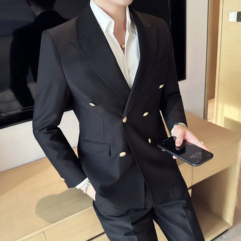 Navy blue and gold blazer online