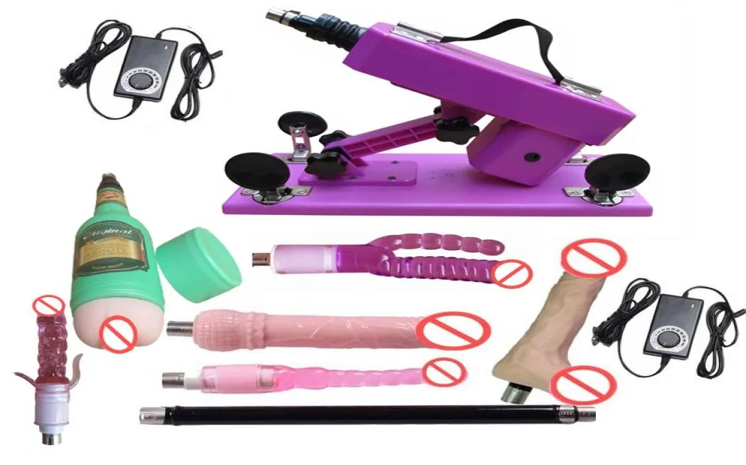 NOUVEAU COULEUR PURPLE COULEUR AUTOMATIQUE AUTOMATIQUE SEXE MACHOR SEXE GUR LOVE AVEC LA COUPE VAGINE ET DE LA MACHINE DE SEXE DE SEXE ANAL POUR LES FEMMES ET MEN9355039