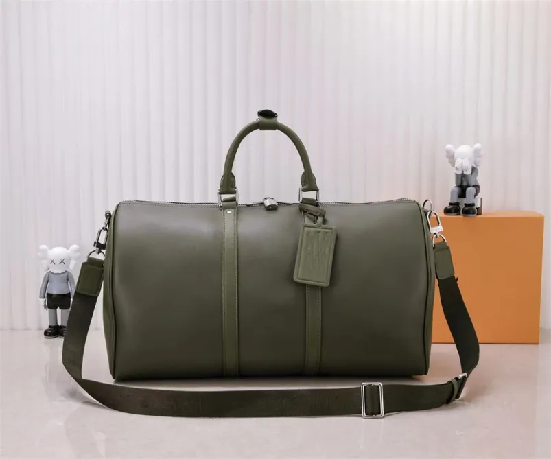 Men Duffle Bag Fashion Travel Bag Leather Luggage Bags Mens Handle