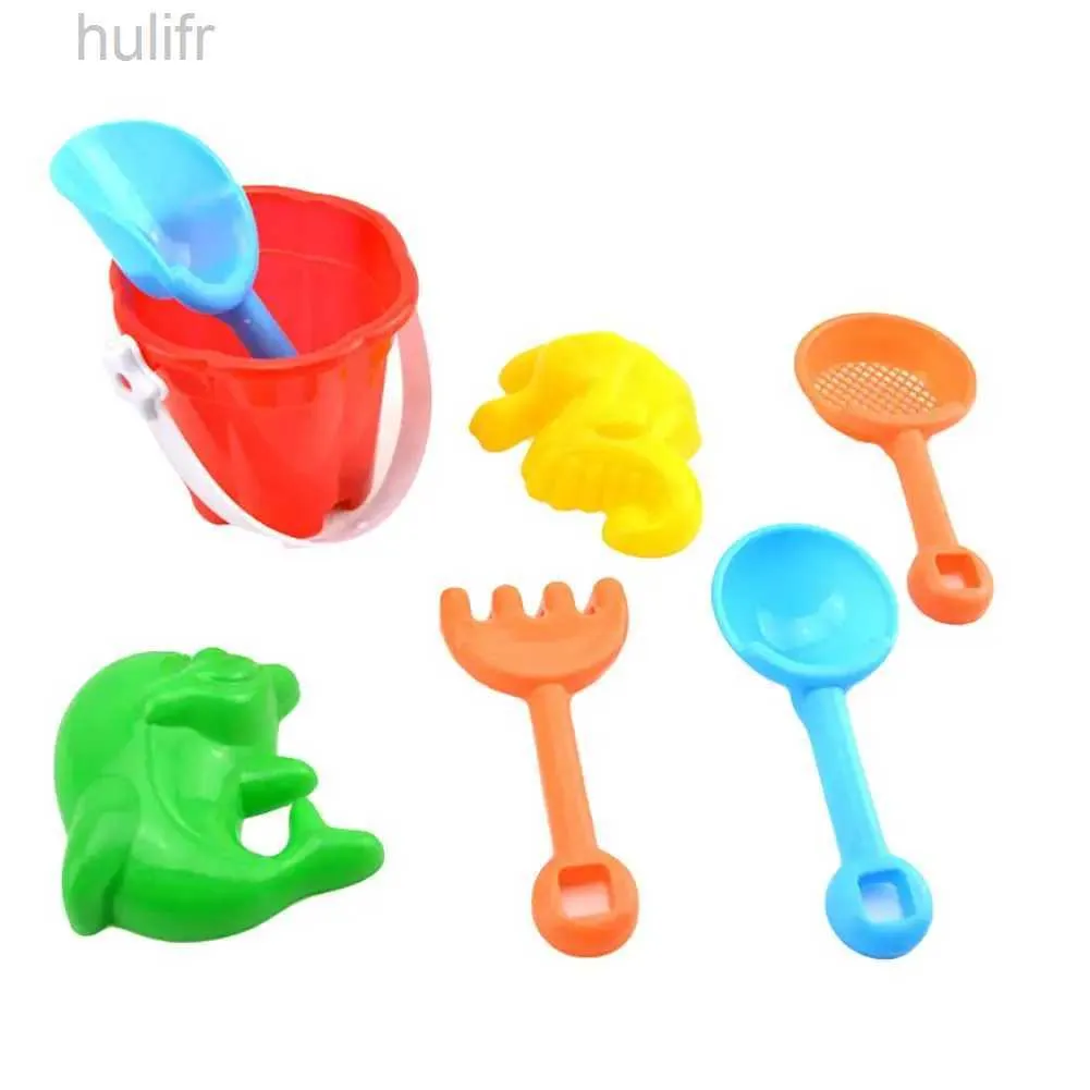 Песчаная игра с водой Fun Детские игрушки 7pcs Mini Kids Beach Sand Grable Bucket Kit Shovel плесень садовой песочный песочный подарки для детей D240429