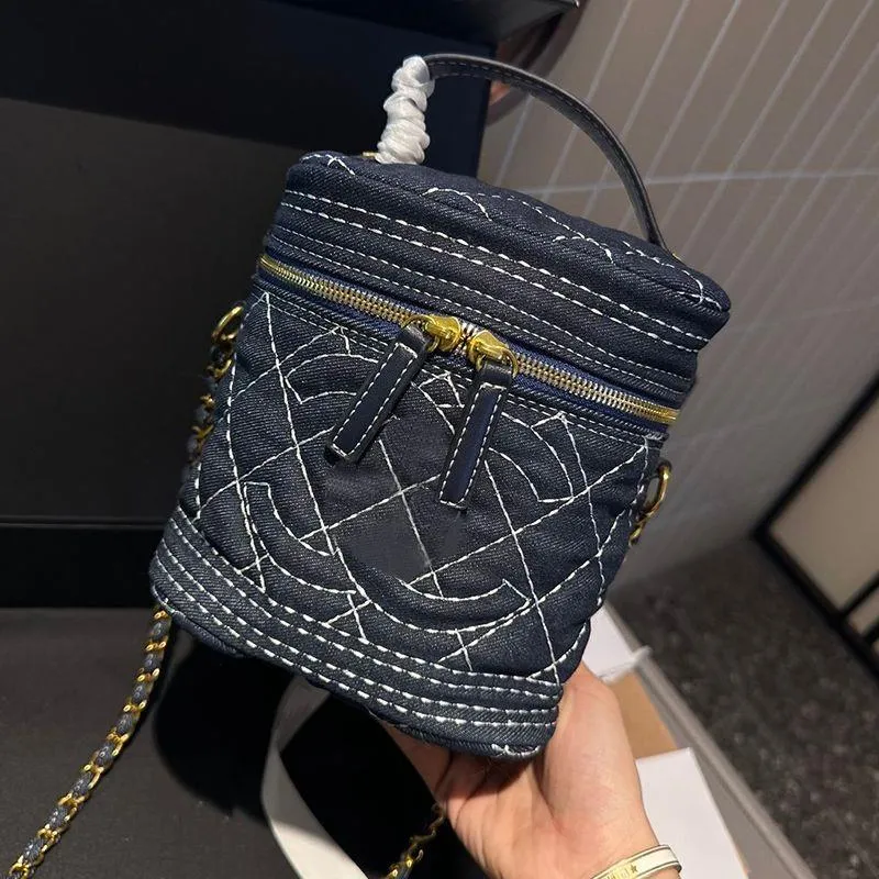 Fashion Tasche Bag Letter Channies Mini Kosmetische Frauen gestickt Denim Handtasche Sacoche Crossbody Handtasche Pochette Wallet Tren Eufg