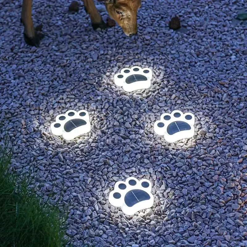 Décorations 1pc Cat solaire griffe enterrée Lumière extérieure étanche à l'extérieur cour de jardin villa small yard décoration pelouse lumière