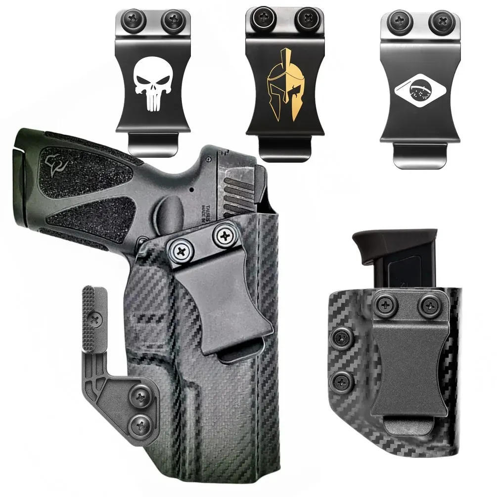 Holsters Kohlefaser im Bund des Bundeskydex IWB Holster für Taurus G3 9mm Verschleierung von Gürtelclips Verdeckte Carry Innen