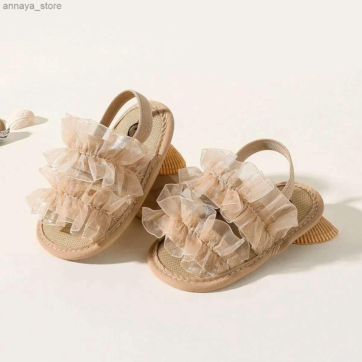 Sandales à la mode jeunes enfants nouveau-nés bébés princesses en dentelles
