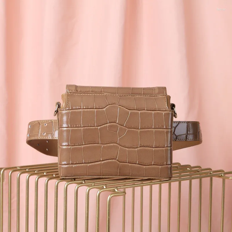 Bag Mini Belt Cow Leder Crocodile-Druck kleine quadratische Luxushandtaschen Frauen Taschen Designer für 2024