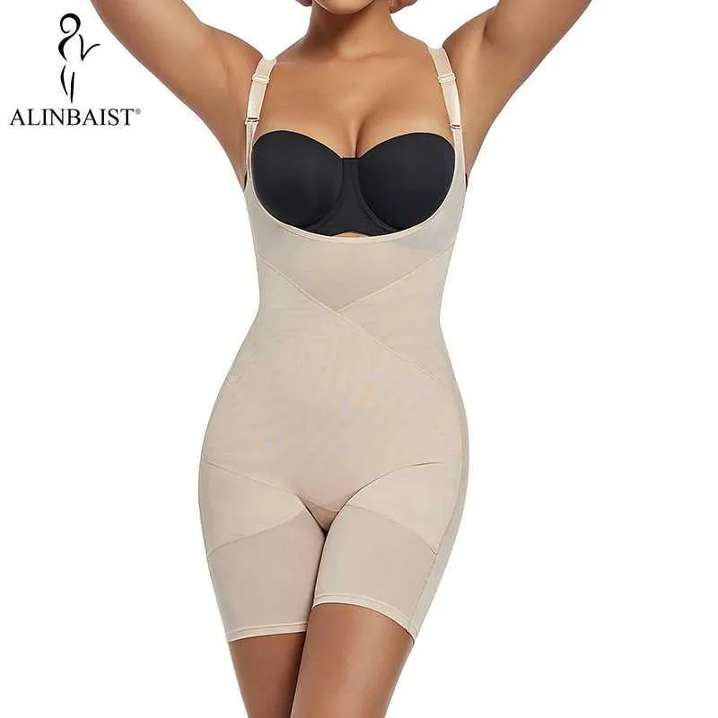 Shapers pour femmes Shapewear Full Corps Forme de la taille de la taille du ventre Perte de poids des sous-vêtements minces et respirants Y240429