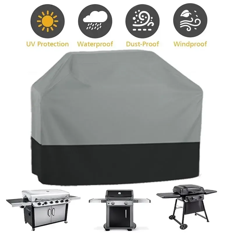 Grills 210T Oxford in tessuto Oxford Outdoor BBQ Coperchio impermeabile Cover protettivo Coperchio protettivo Resistente al carbonio resistente al carbonio