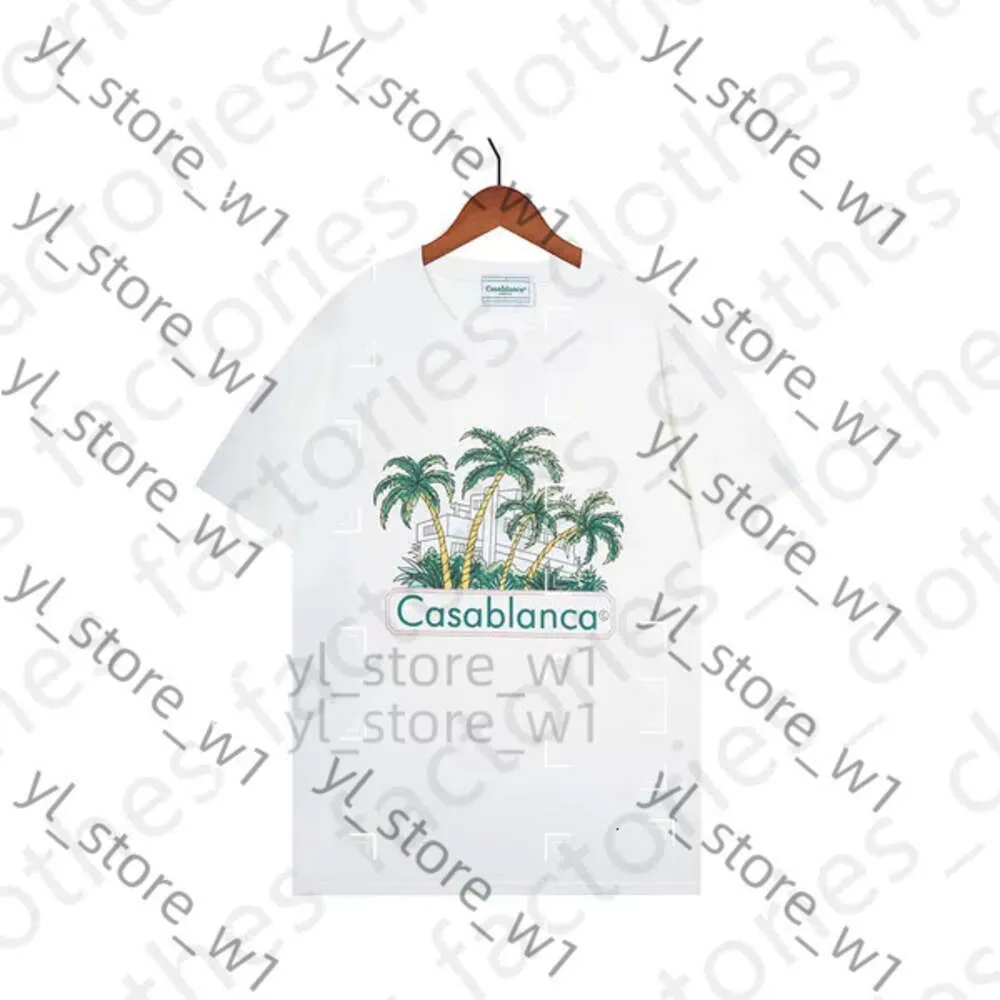 Casablanc Shirt Men Designer Shirts Fit Casual Popular Casa Blanca Man Polo Clothing Men's Topquality Casa Blanca Robe légère et respirante 4739 Casa Blanca