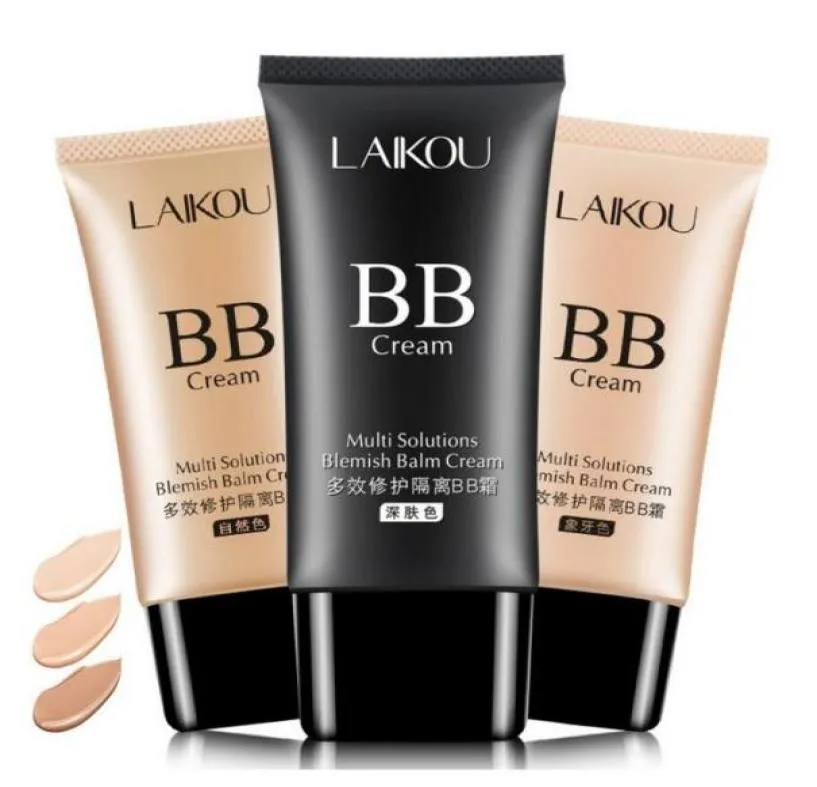 LAIKOU 50g Face Foundation BB Cream Base Makeup Whitening Oil Control Long Lasting Moisturizing concealer Perfect Cover 50pcslot 2945172