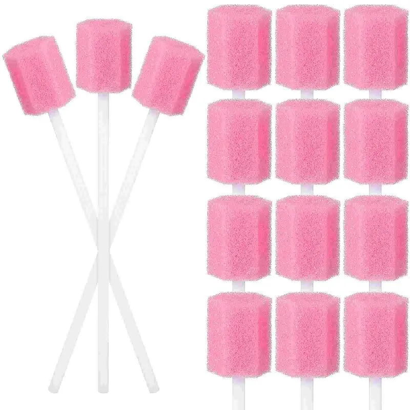 Makeup Sponges 200 Pcs Sponge Dental Mouth For Dry Adult Wipes Elderly Toothpick Disposable