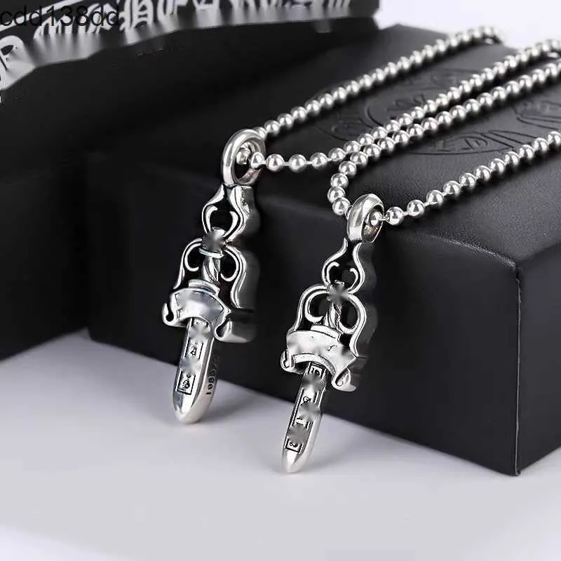 2024 2025 Top Quality Pendant Necklace Retro 925 Silver Women's and Men's Skeleton Necklace Chain Pendant Choke Ring Luxury Designer Jewelry Necklace
